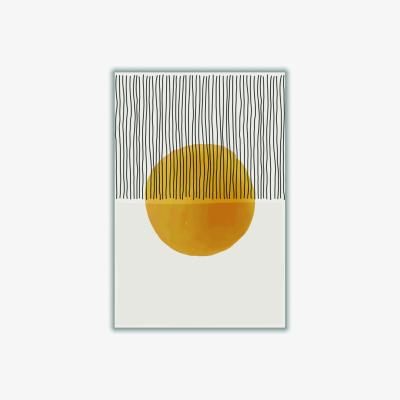 Wolf & Badger Yellow / Orange Boho Suns Series #5 A2 420 X 594Mm Stanley Print House
