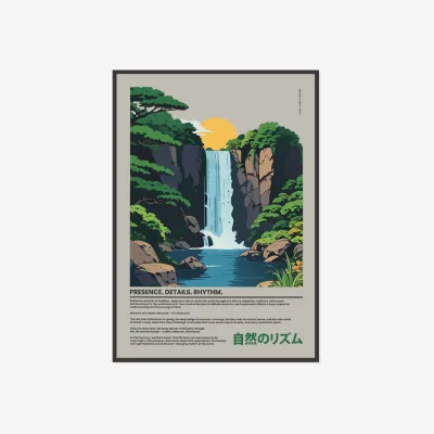 Wolf & Badger Two Japan Presence & Rhythm Matte Art Print | A3 | 297 X 420Mm | Anchor & Crew