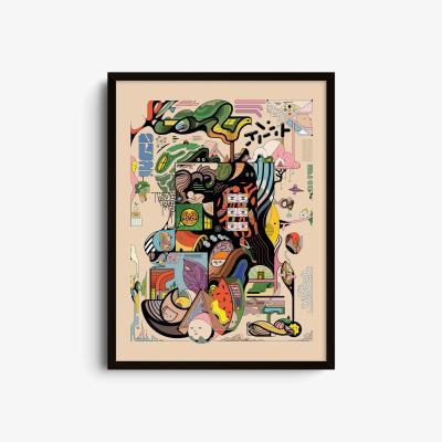 Wolf & Badger Neutrals Untitled-2 - Giclee Fine Art Print - Small | 12 X 16" | East Side Studio London