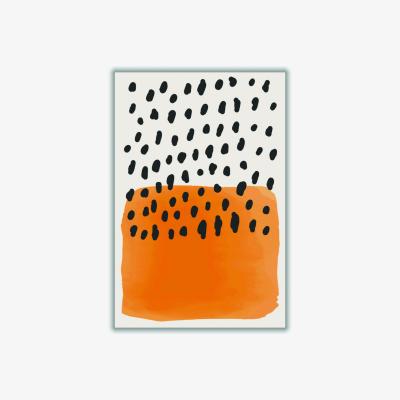 Wolf & Badger Yellow / Orange Minimal Watercolor Shapes 1 A1 594 X 841Mm Stanley Print House