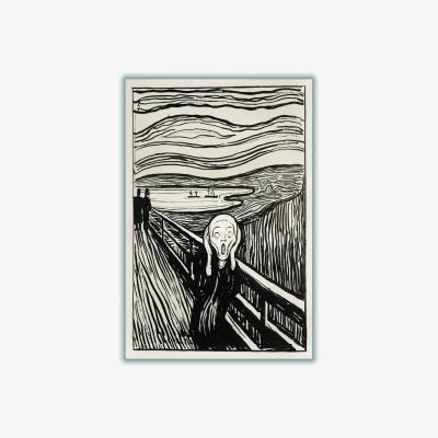Wolf & Badger Neutrals The Scream 1895 By Edvard Munch A4 210 X 297Mm Stanley Print House