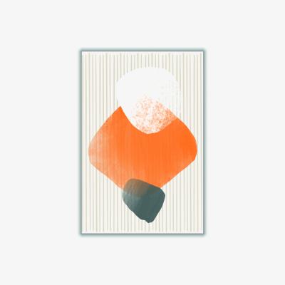 Wolf & Badger Yellow / Orange Watercolor Abstract #3 A2 420 X 594Mm Stanley Print House