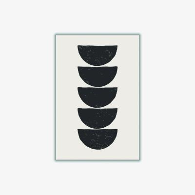 Wolf & Badger Black Minimal Circles #3 Medium Stanley Print House