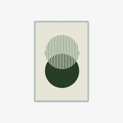 Wolf & Badger Grey Minimal Abstract Circles Iii Extra Large Stanley Print House