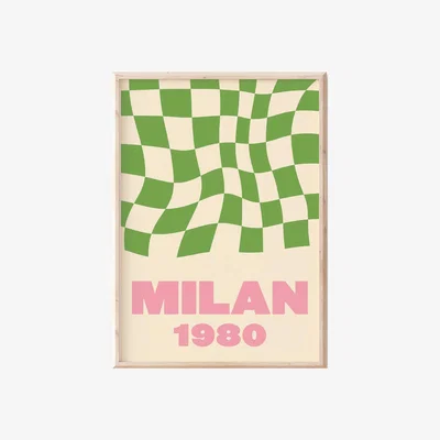Wolf & Badger Milan 1980 A3 Print Sofe Store