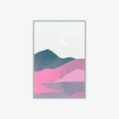 Wolf & Badger Rose Gold Minimal Landscape 2 A2 420 X 594Mm Stanley Print House
