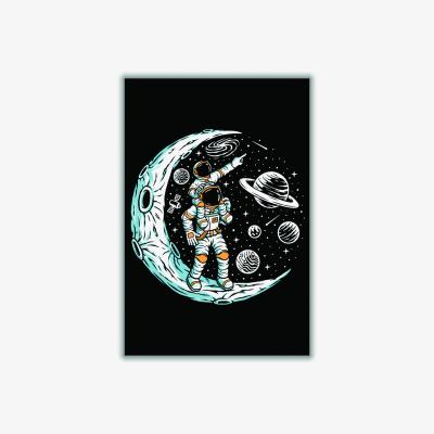 Wolf & Badger Blue Did You See That Shooting Star? A3 297 X 420Mm Stanley Print House