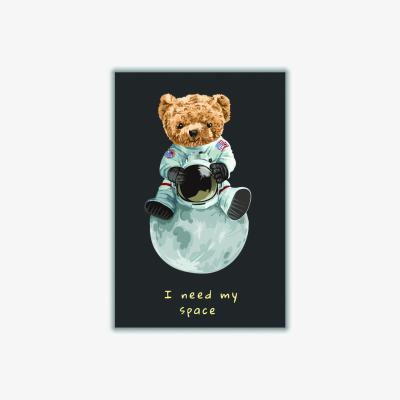 Wolf & Badger Brown I Need My Space A4 210 X 297Mm Stanley Print House