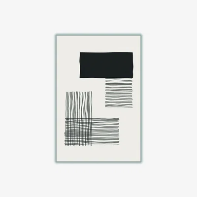 Wolf & Badger Black Dark Minimalism Series #2 Xxs Stanley Print House