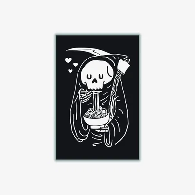 Wolf & Badger White But First Noodles A1 594 X 841Mm Stanley Print House