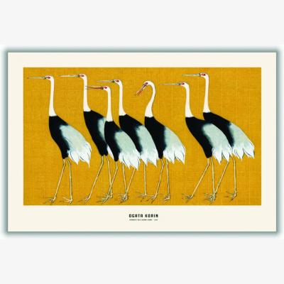 Wolf & Badger Ogata Korin - Japanese Red Crown Crane A1 594 X 841Mm Stanley Print House