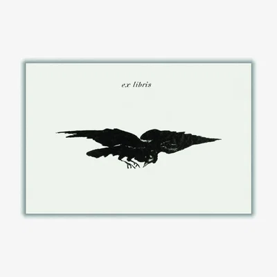 Wolf & Badger Black Flying Raven- Ex Libris A3 297 X 420Mm Stanley Print House