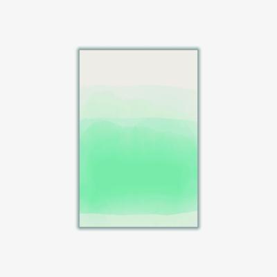 Wolf & Badger Light Green Watercolor Series #2 A4 210 X 297Mm Stanley Print House