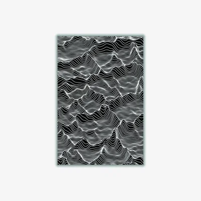 Wolf & Badger White Abstract Mountains A2 420 X 594Mm Stanley Print House