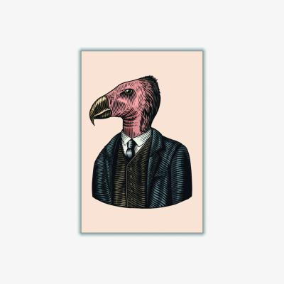 Wolf & Badger Rose Gold Mr. Condor Extra Large Stanley Print House