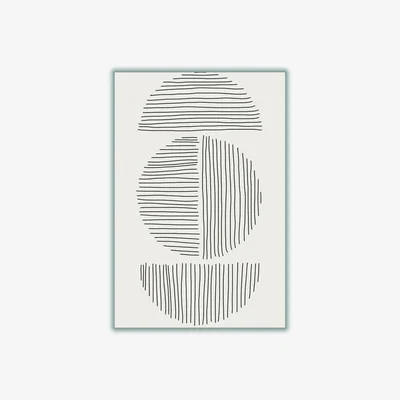 Wolf & Badger Black Minimal Circle Series #4 Medium Stanley Print House