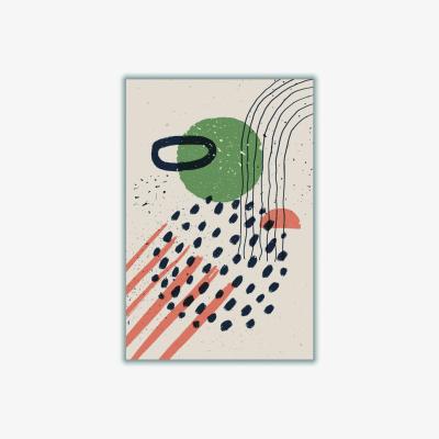 Wolf & Badger Green Abstract Poster Series #1 A2 420 X 594Mm Stanley Print House