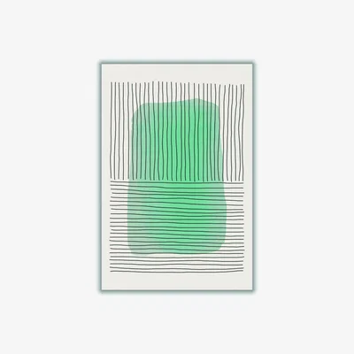 Wolf & Badger Pale Green Minimal Shapes Series #1 Extra Large Stanley Print House