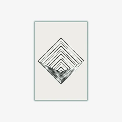 Wolf & Badger Grey Imperfect Lines #1 A2 420 X 594Mm Stanley Print House