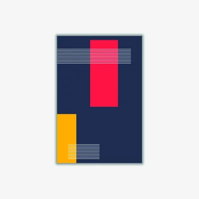 Wolf & Badger Vibrant Geometric #3 Small Stanley Print House