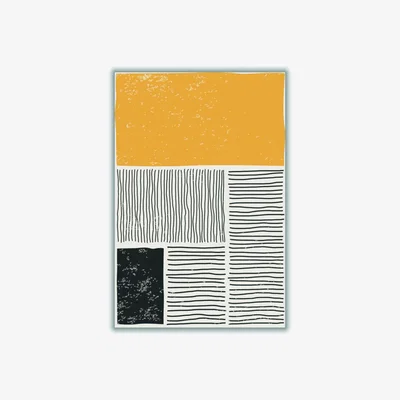 Wolf & Badger Yellow / Orange Subtle Line Series #2 Small Stanley Print House