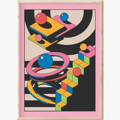 Wolf & Badger Technical Abstract Shapes Sofe Store