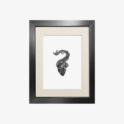 Wolf & Badger Organoctopus Fine Art Print A4 Emily Carter