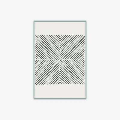 Wolf & Badger Black Geometric Minimal Set #3 Small Stanley Print House