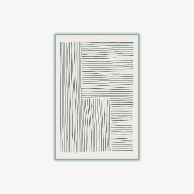 Wolf & Badger Grey Boho Line Vibes #4 A4 210 X 297Mm Stanley Print House