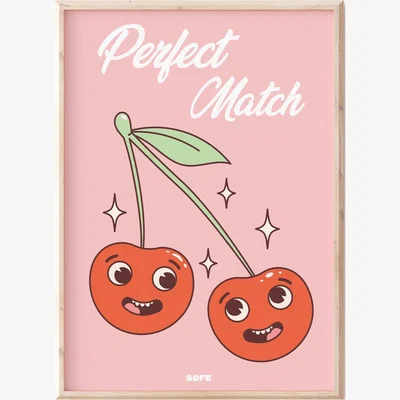 Wolf & Badger Perfect Match Cherry Print Sofe Store