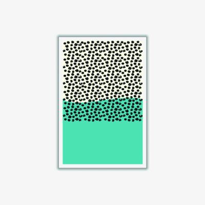 Wolf & Badger Blue Vibe Halftone Xxs Stanley Print House