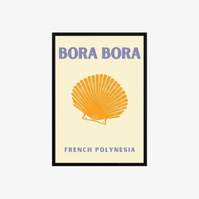 Wolf & Badger Gold Bora Bora Radiance Poster | Artchi