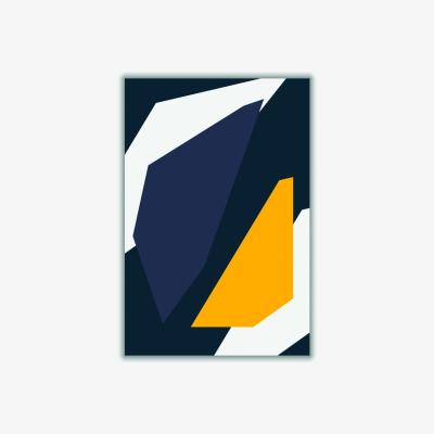 Wolf & Badger Yellow / Orange Vibrant Geometric Shapes 2 Small Stanley Print House