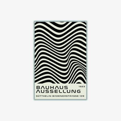Wolf & Badger Bauhaus Black And White Xxs Stanley Print House