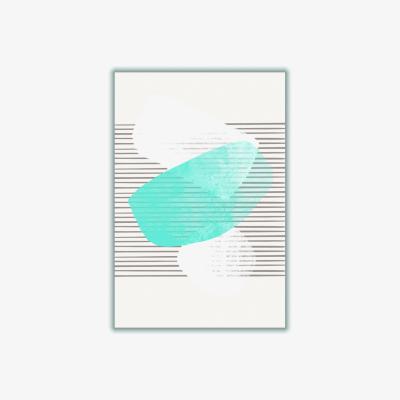 Wolf & Badger Blue Watercolor Abstract #1 A4 210 X 297Mm Stanley Print House