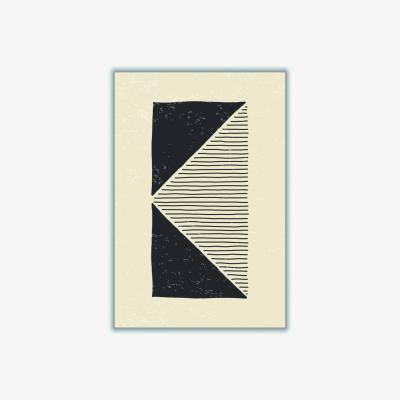 Wolf & Badger Black Triangles Series #1 A4 210 X 297Mm Stanley Print House