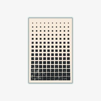 Wolf & Badger Black Minimal Halftone Shapes #1 Extra Small Stanley Print House