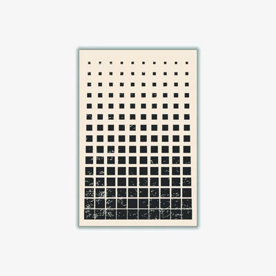 Wolf & Badger Black Minimal Halftone Shapes #1 Extra Small Stanley Print House