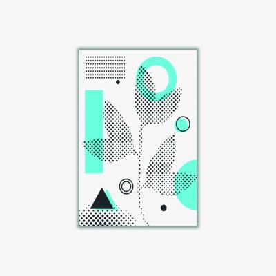 Wolf & Badger Blue Abstract Halftone Shapes 3 Medium Stanley Print House