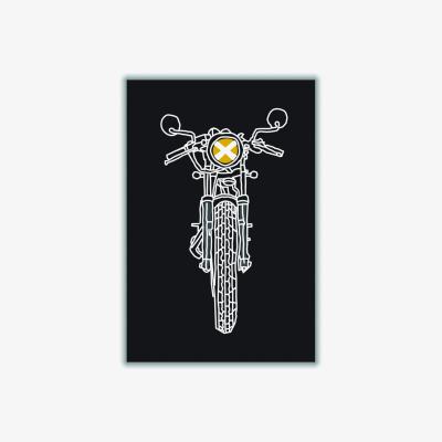 Wolf & Badger Grey Wanna Go For A Ride? A3 297 X 420Mm Stanley Print House