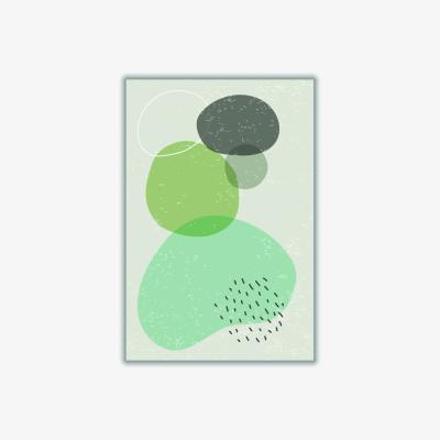 Wolf & Badger Green Abstract Rocks Series #4 Extra Small Stanley Print House