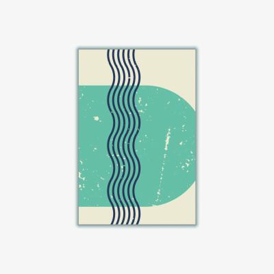 Wolf & Badger Green Minimal Boho Series #2 A1 594 X 841Mm Stanley Print House