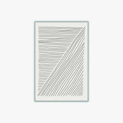 Wolf & Badger Grey Boho Line Vibes #3 Medium Stanley Print House