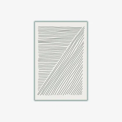 Wolf & Badger Grey Boho Line Vibes #3 Medium Stanley Print House