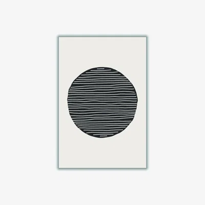 Wolf & Badger Black Circle Vibe Series #1 Xxs Stanley Print House