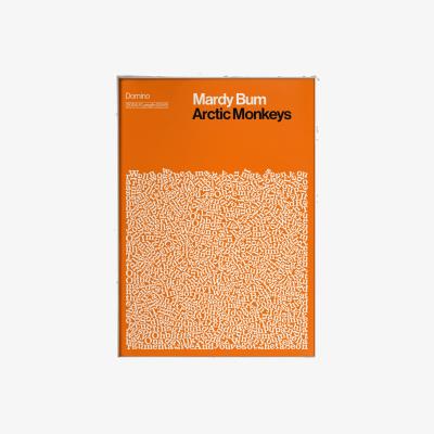 Wolf & Badger Yellow / Orange Mardy Bum - Arctic Monkeys - Song Lyric Print - A1 A1 594 X 841Mm Reign & Hail