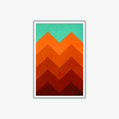 Wolf & Badger Yellow / Orange Abstract Orange Mountain Medium Stanley Print House