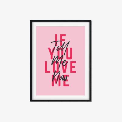 Wolf & Badger Pink / Purple Tell Me Now A3 297 X 420Mm The Native State