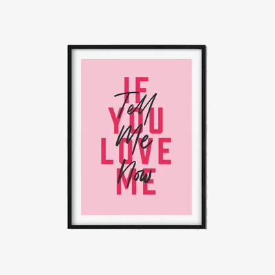 Wolf & Badger Pink / Purple Tell Me Now A3 297 X 420Mm The Native State