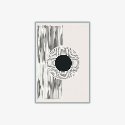 Wolf & Badger Black Minimal Circle Extra Small Stanley Print House
